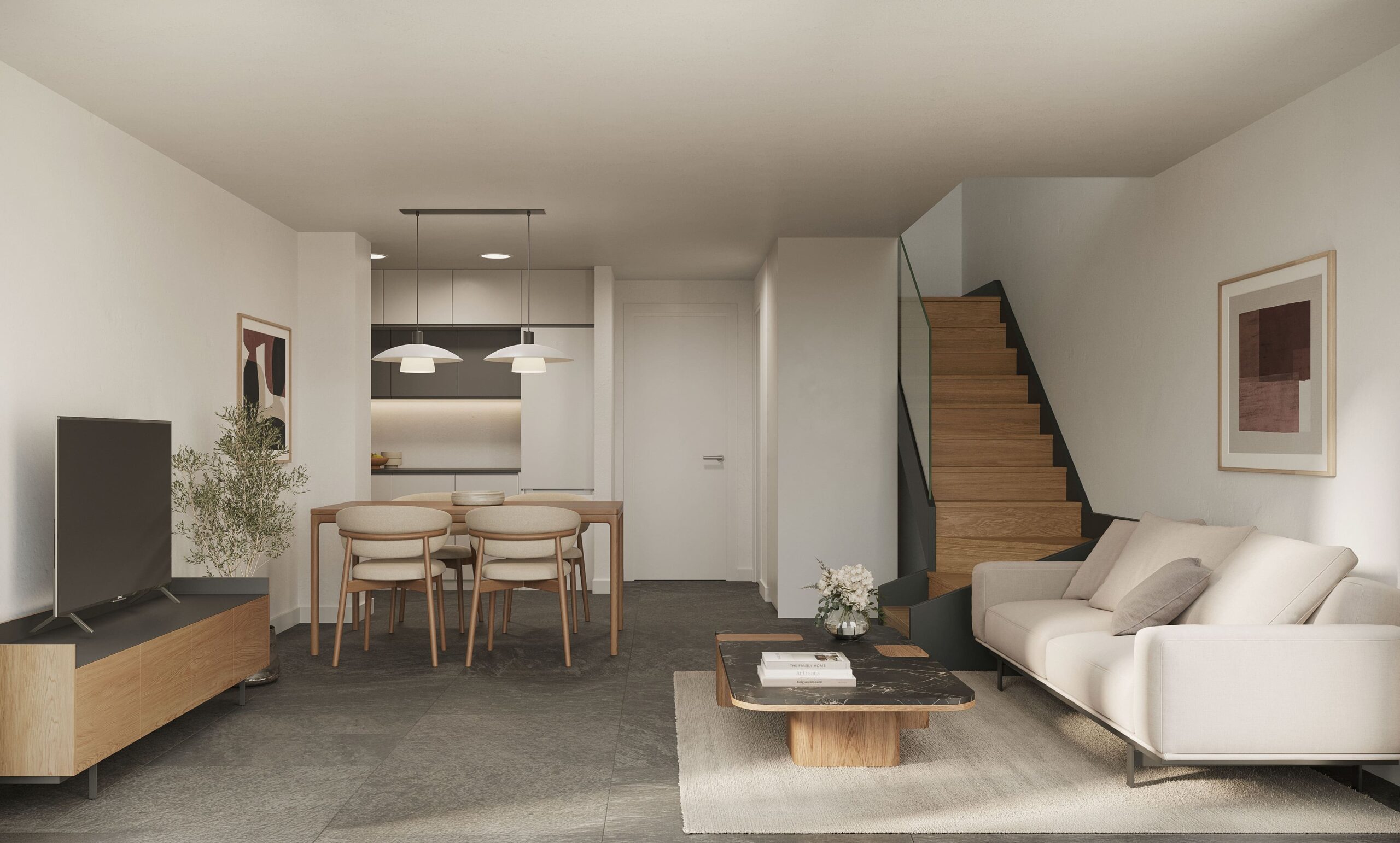 Render orientativo - Interior tipo